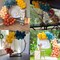 Orange Blue Balloons Garland Arch (Boho Rainbow) 	5 inches, 10 inches, 12 inches, 18 inches